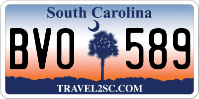 SC license plate BVO589