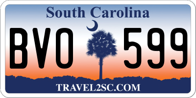 SC license plate BVO599