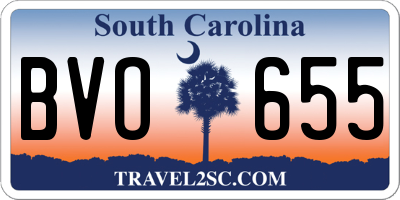 SC license plate BVO655