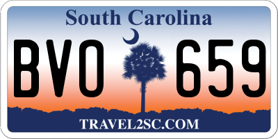SC license plate BVO659