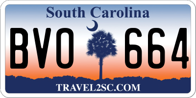 SC license plate BVO664
