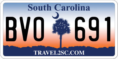 SC license plate BVO691