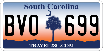 SC license plate BVO699