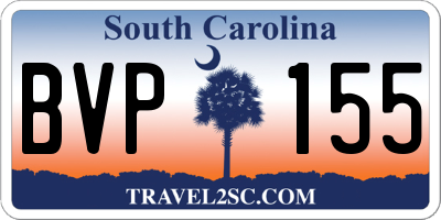 SC license plate BVP155