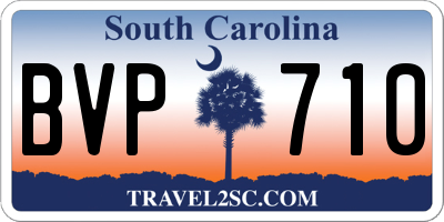 SC license plate BVP710