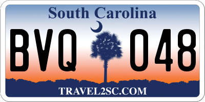 SC license plate BVQ048