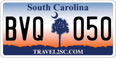 SC license plate BVQ050