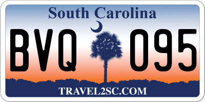 SC license plate BVQ095