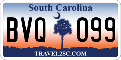 SC license plate BVQ099