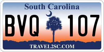 SC license plate BVQ107