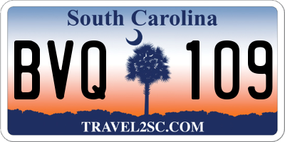 SC license plate BVQ109