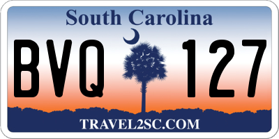 SC license plate BVQ127