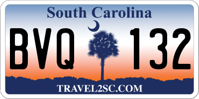 SC license plate BVQ132