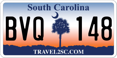 SC license plate BVQ148