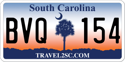 SC license plate BVQ154