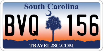 SC license plate BVQ156