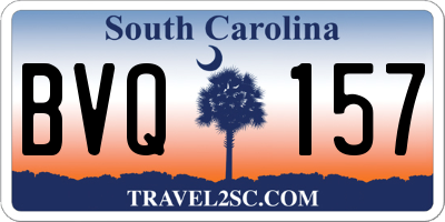 SC license plate BVQ157