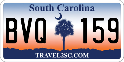 SC license plate BVQ159