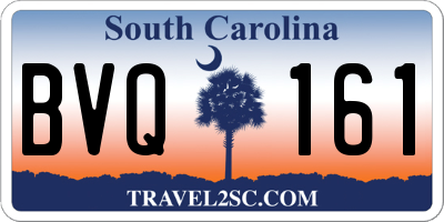 SC license plate BVQ161