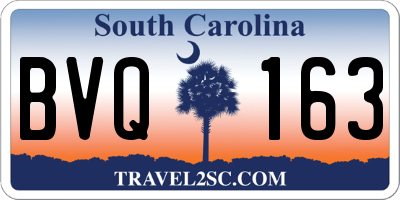 SC license plate BVQ163
