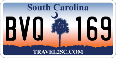 SC license plate BVQ169