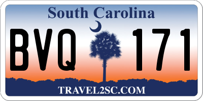 SC license plate BVQ171