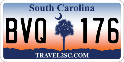 SC license plate BVQ176