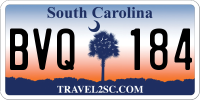 SC license plate BVQ184