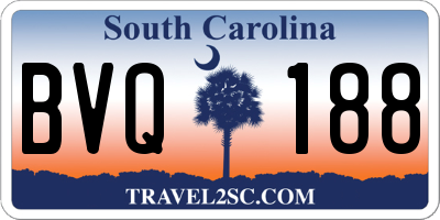 SC license plate BVQ188