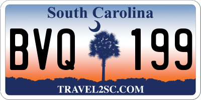 SC license plate BVQ199