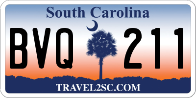 SC license plate BVQ211