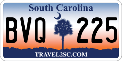 SC license plate BVQ225
