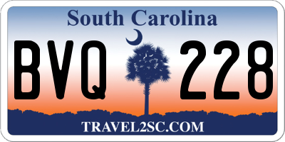 SC license plate BVQ228