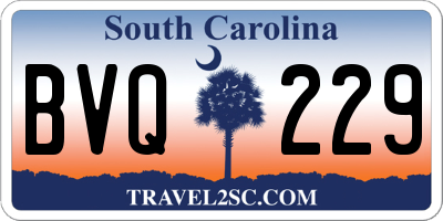 SC license plate BVQ229