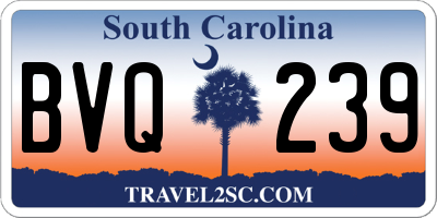 SC license plate BVQ239