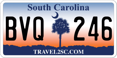 SC license plate BVQ246