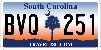 SC license plate BVQ251