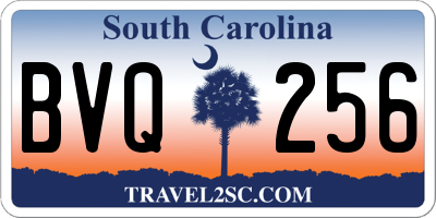 SC license plate BVQ256