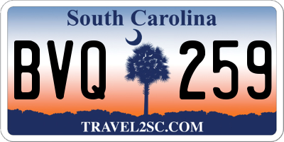 SC license plate BVQ259