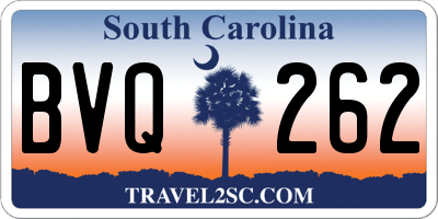 SC license plate BVQ262