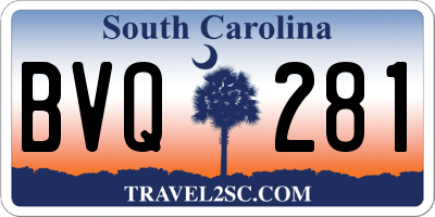 SC license plate BVQ281