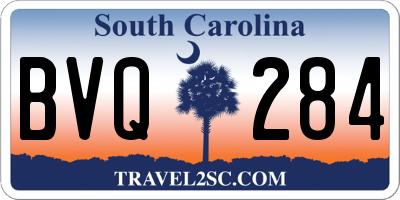 SC license plate BVQ284