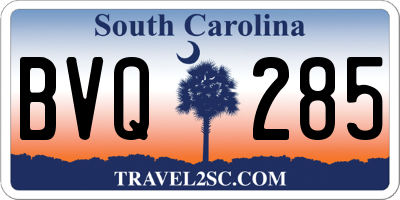 SC license plate BVQ285