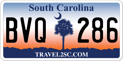 SC license plate BVQ286