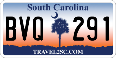 SC license plate BVQ291