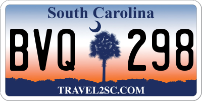 SC license plate BVQ298