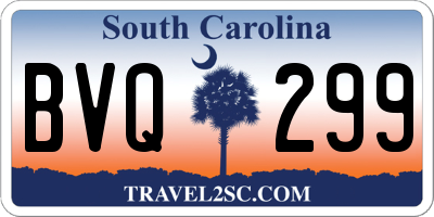 SC license plate BVQ299