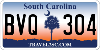 SC license plate BVQ304