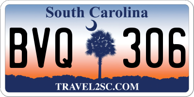 SC license plate BVQ306