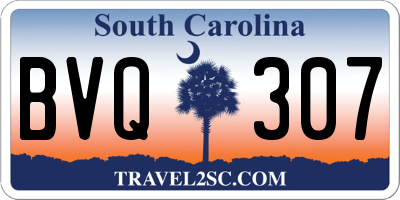 SC license plate BVQ307